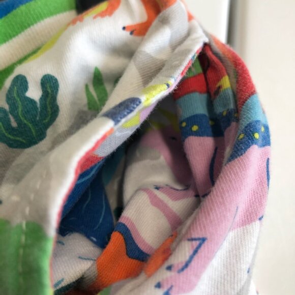 Mini Boden Printed Jersey Skort in IVORY DINOSAUR SUNSET (5-6) - Picture 5 of 6